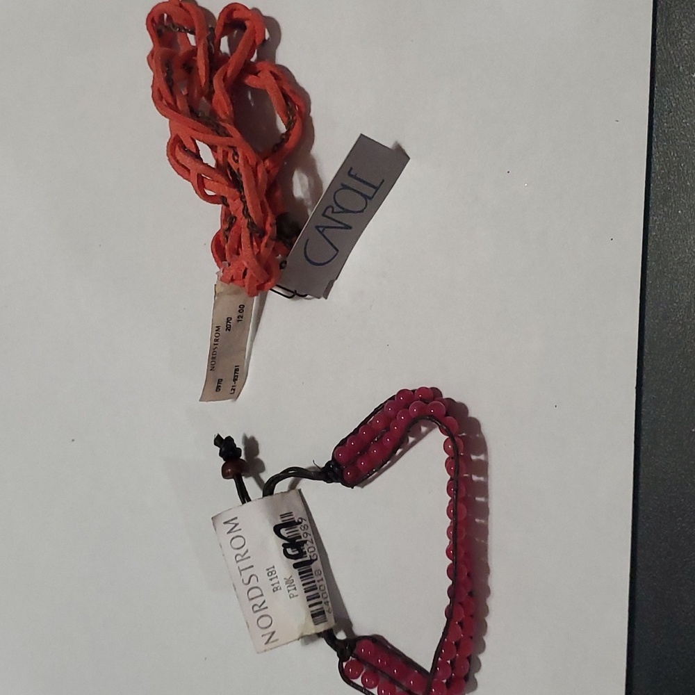 Nordstrom pink bracelet set